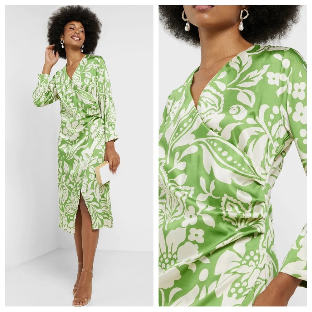 Zara Wrap Midi Dress!